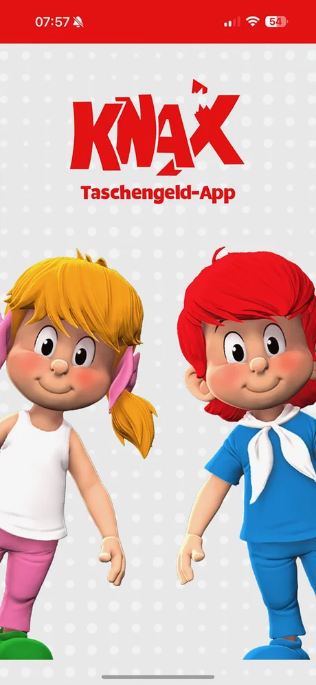 Screenshot der KNAX Taschengeld-App